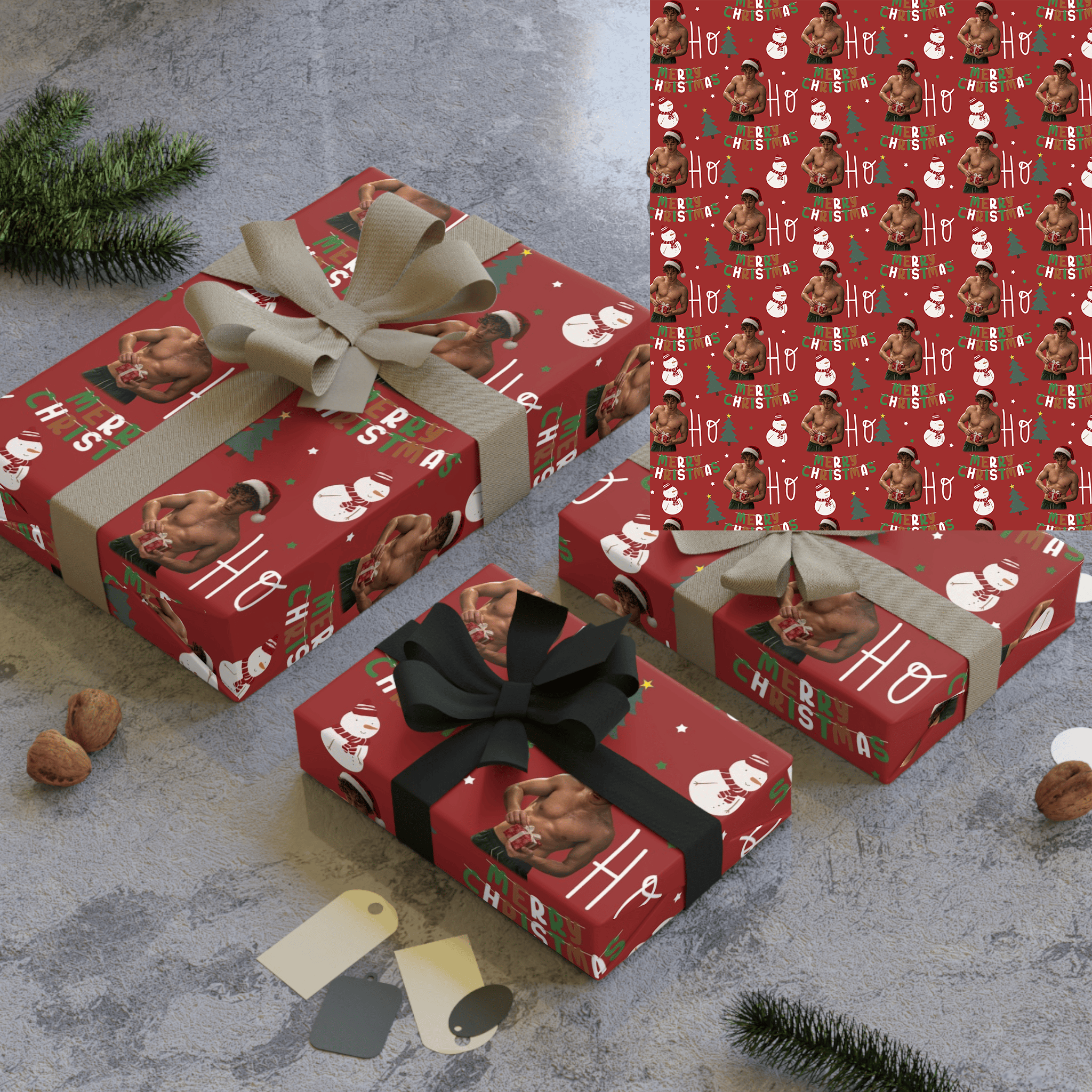 AT - Off Campus Christmas Matte Wrapping Paper