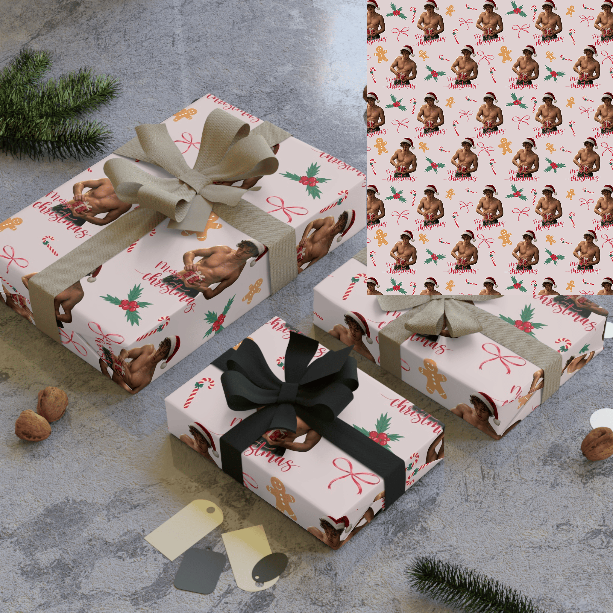 AT - Off Campus Christmas Matte Wrapping Paper