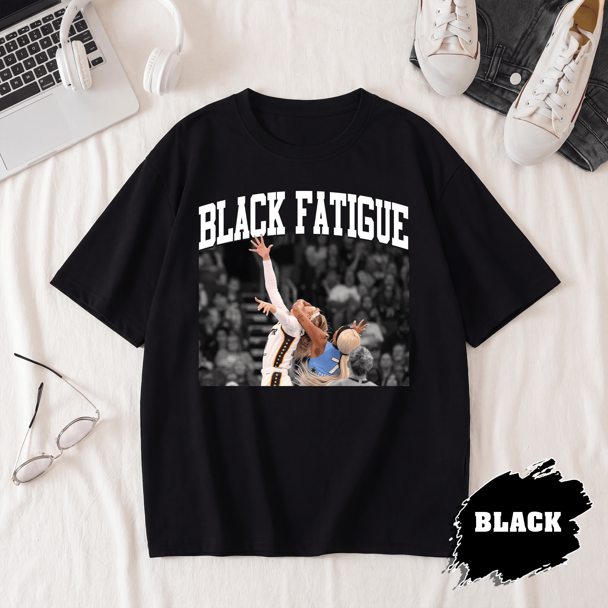 QK - Black Fatigue T-Shirt, Sophie Cunningham Tee