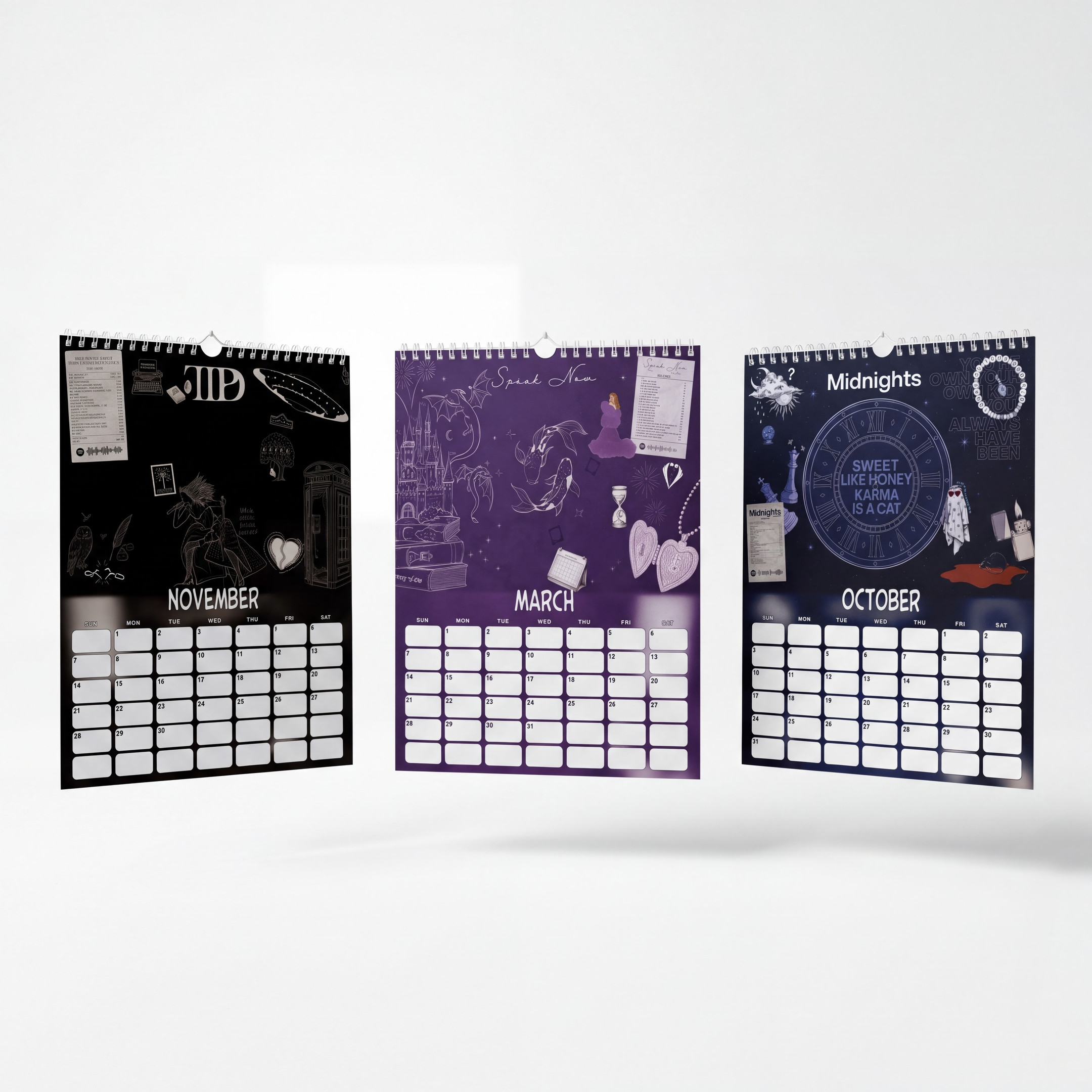 QK - A Year Of Swifties (Easter Eggs) 2027 Wall Calendar - Image 2