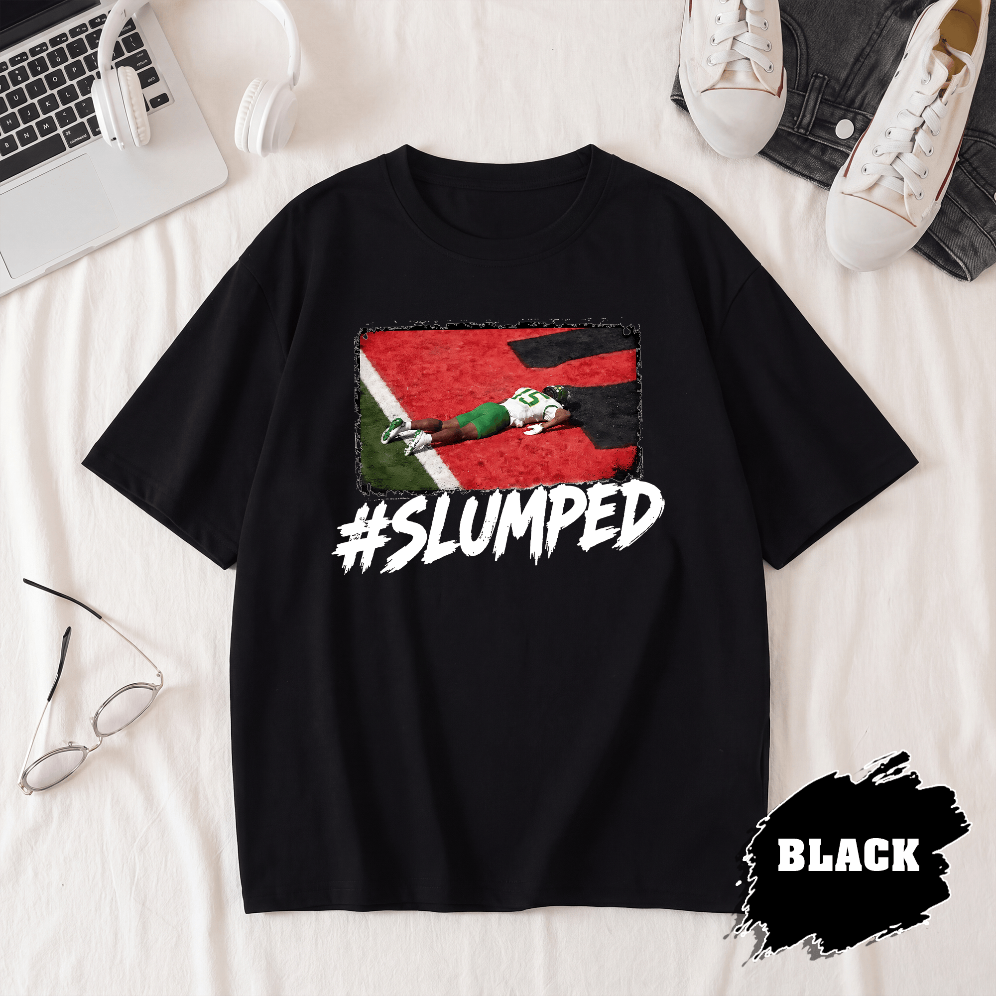 BN - 15 Oregon Slumped T-Shirt, Drew Mestemaker Oklahoma Football Tee - Image 3