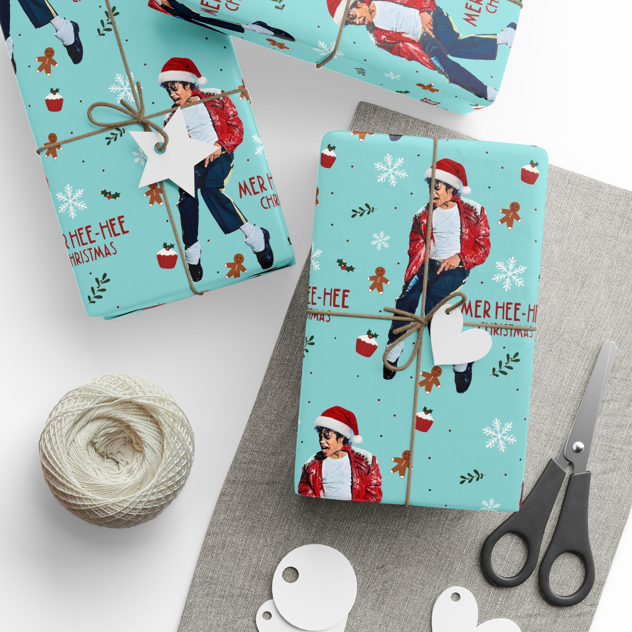 TA - Michael Jackson Christmas Matte Wrapping Paper