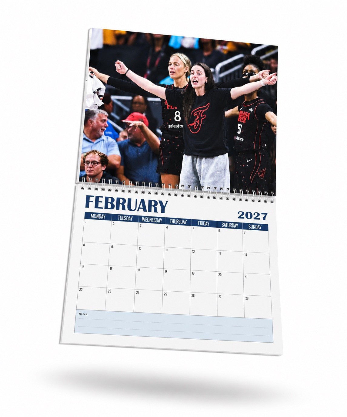 QK - Sophie Cunningham x Caitlin Clark Duo Wall Calendar - Image 5