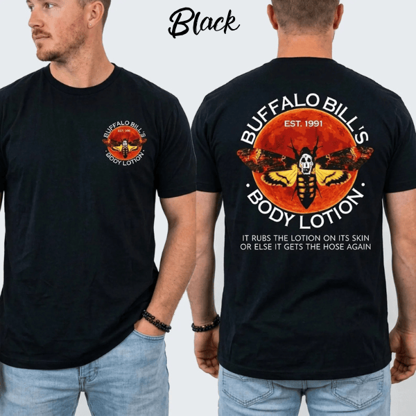 TA - Buffalo Bill's Body Lotion Shirt, Silence of The Lambs Horror Movie Tee - Image 2