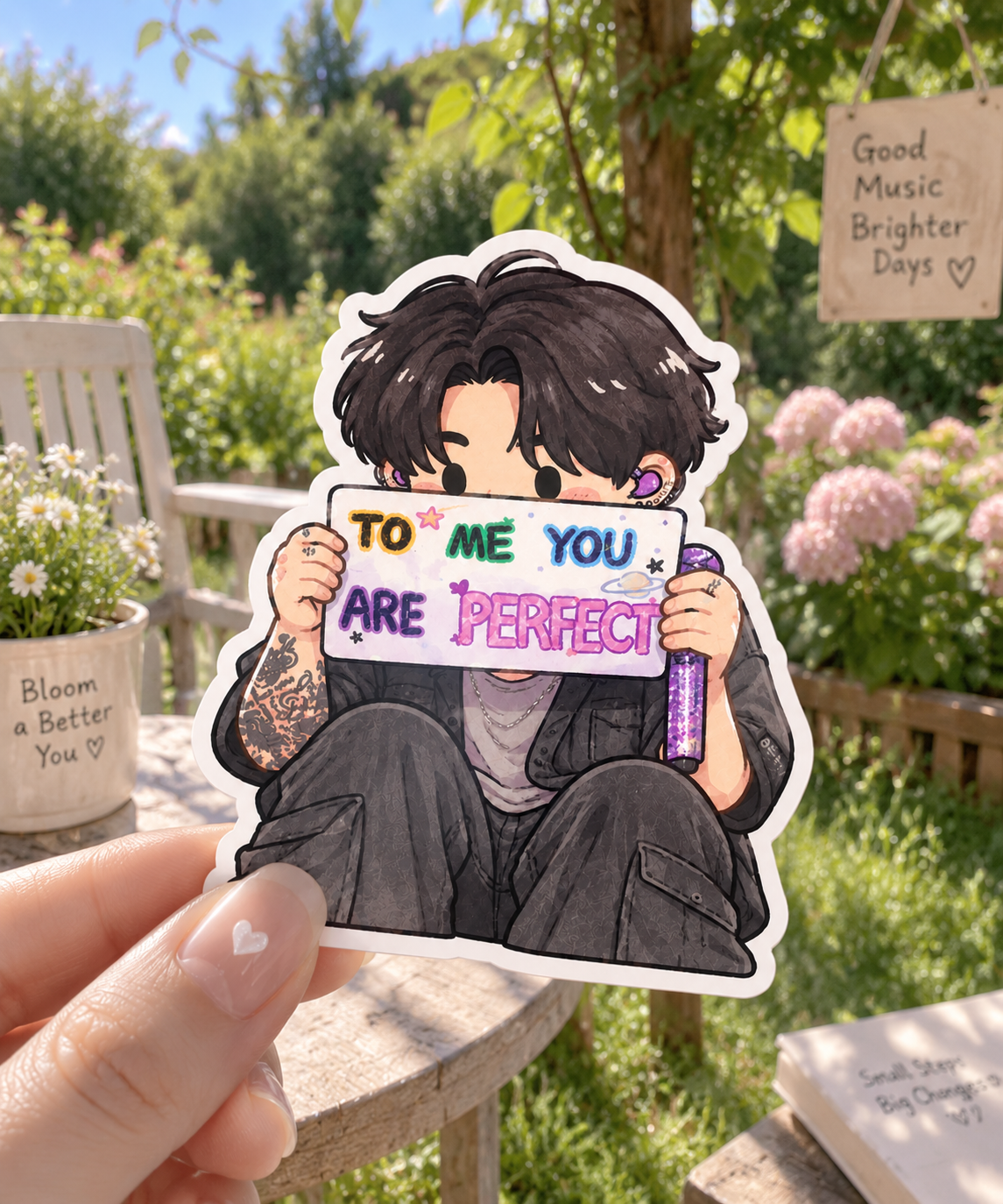 AT - Jungkook BTS Army Sticker, To Me You Are Perfect Sticker/Magnet - Image 3