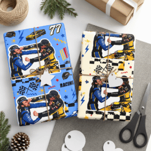 BN - Ryan Blaney vs Carson Hocevar Racing Graphic Matte Wrapping Paper
