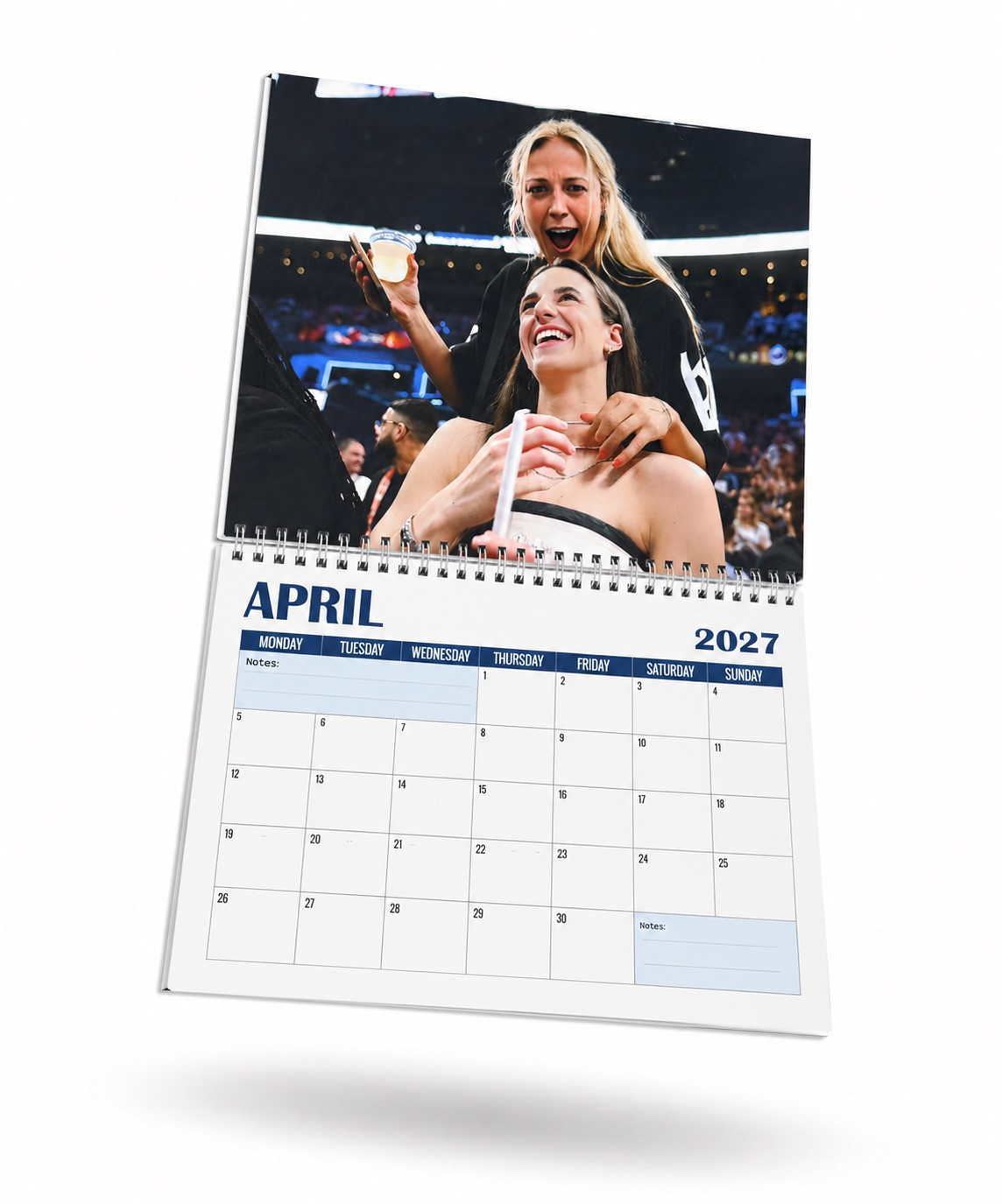 QK - Sophie Cunningham x Caitlin Clark Duo Wall Calendar - Image 3