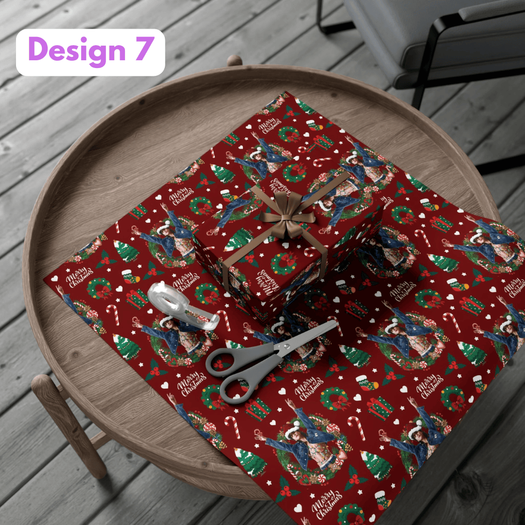 TT - Christmas Hot JungKook Matte Wrapping Papers - Image 8