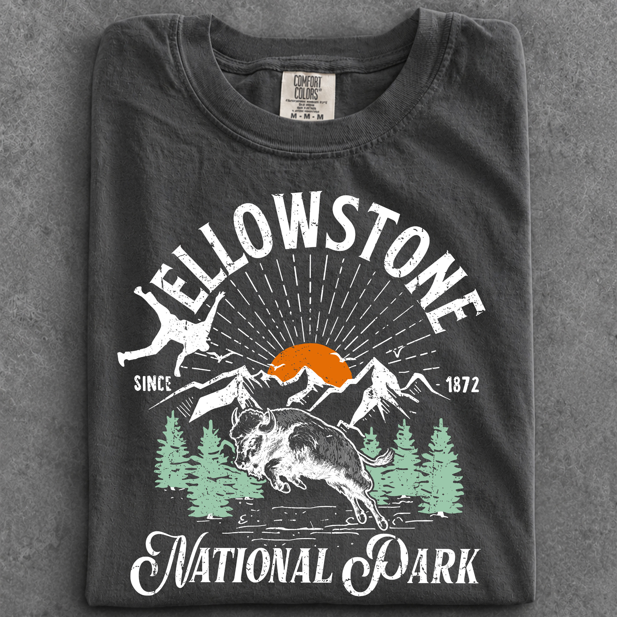 NA - Logo Bison Yellowstone National Park Shirts - Image 8
