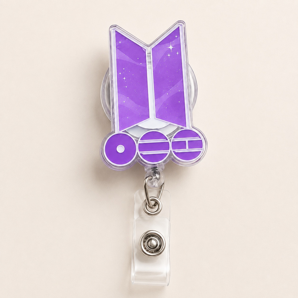 TT - BTS Badge Reel, K-pop Army Retractable ID Holder Badge Reel - Image 3