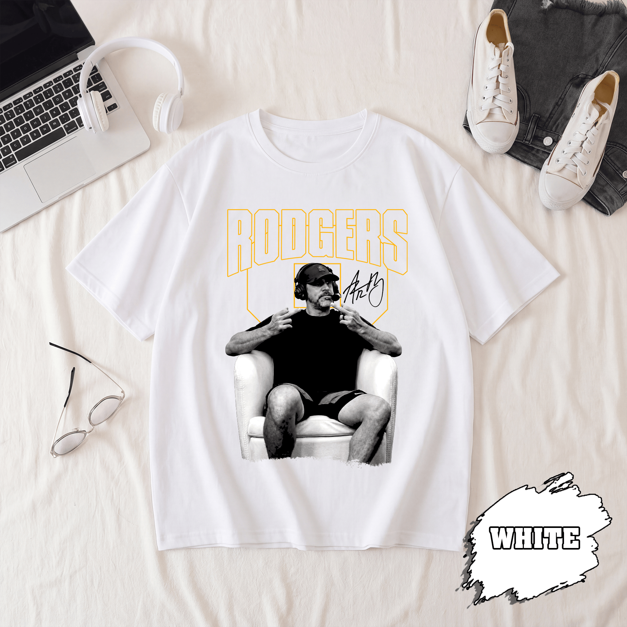 BN - Aaron Rodgers Middle Finger T-Shirt - Image 2