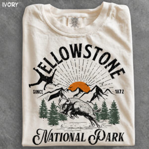 NA - Logo Bison Yellowstone National Park Shirts