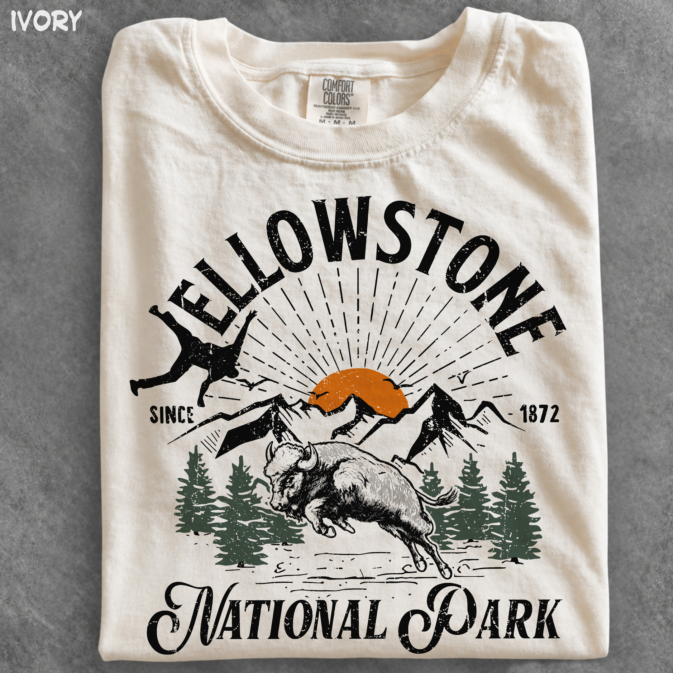 NA - Logo Bison Yellowstone National Park Shirts