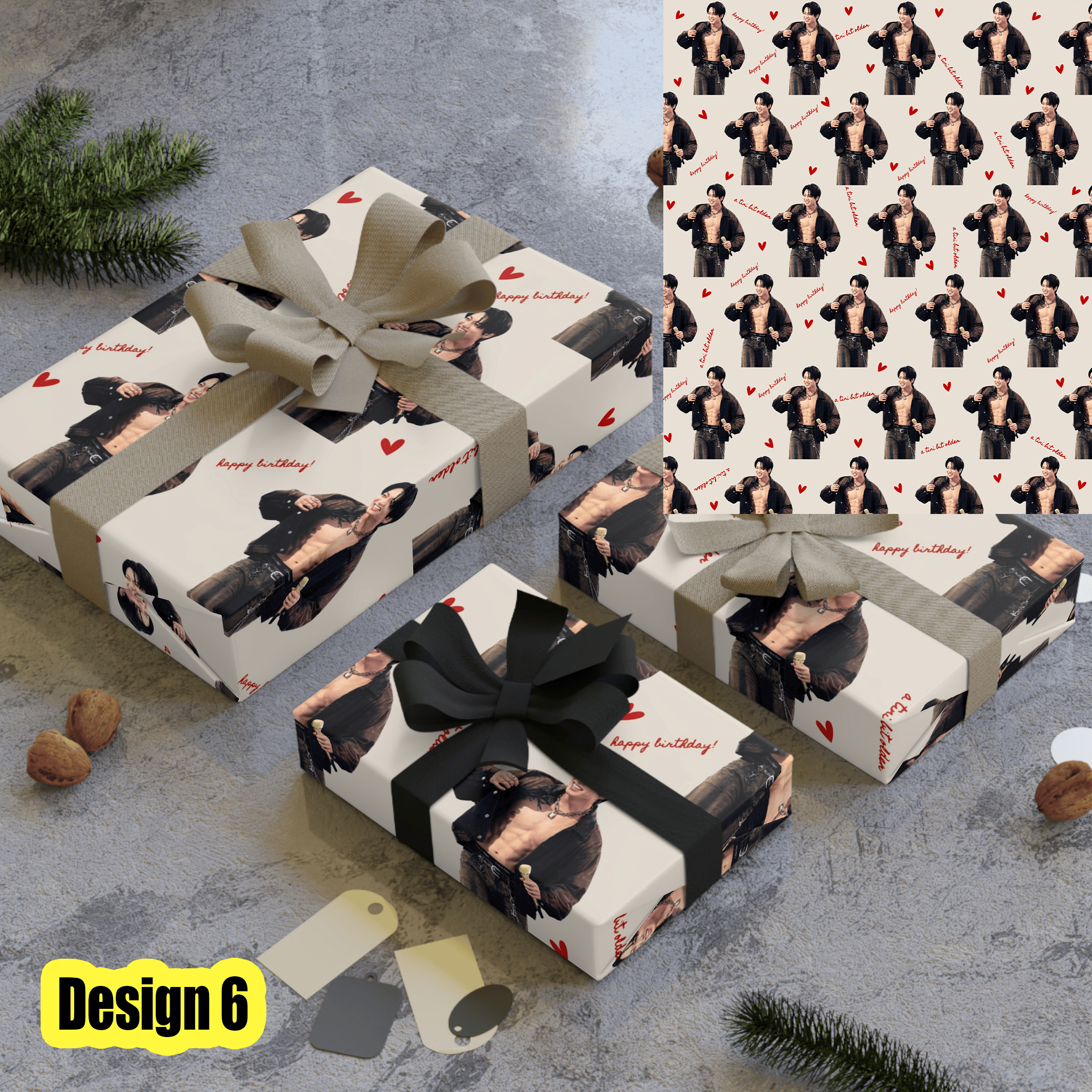 VL - Jungkook Christmas Matte Wrapping Paper - Image 6