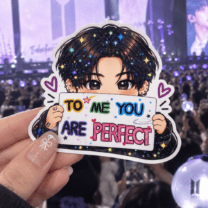 AT - (Ver 2) Jungkook BTS Army Sticker, To Me You Are Perfect Sticker/Magnet