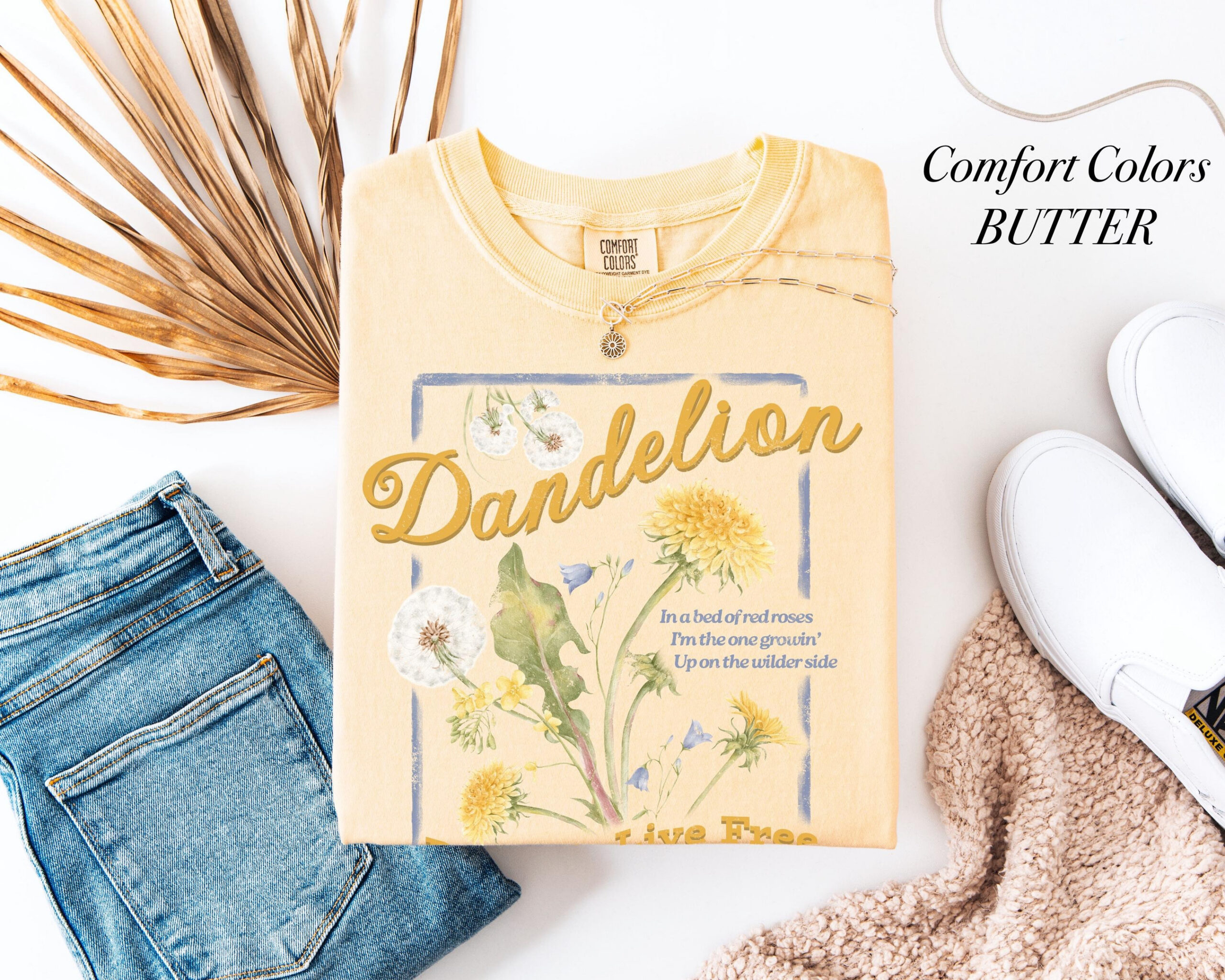 NN - Dandelion Lyrics Vintage Shirts, Ella Langley T-Shirt - Image 8