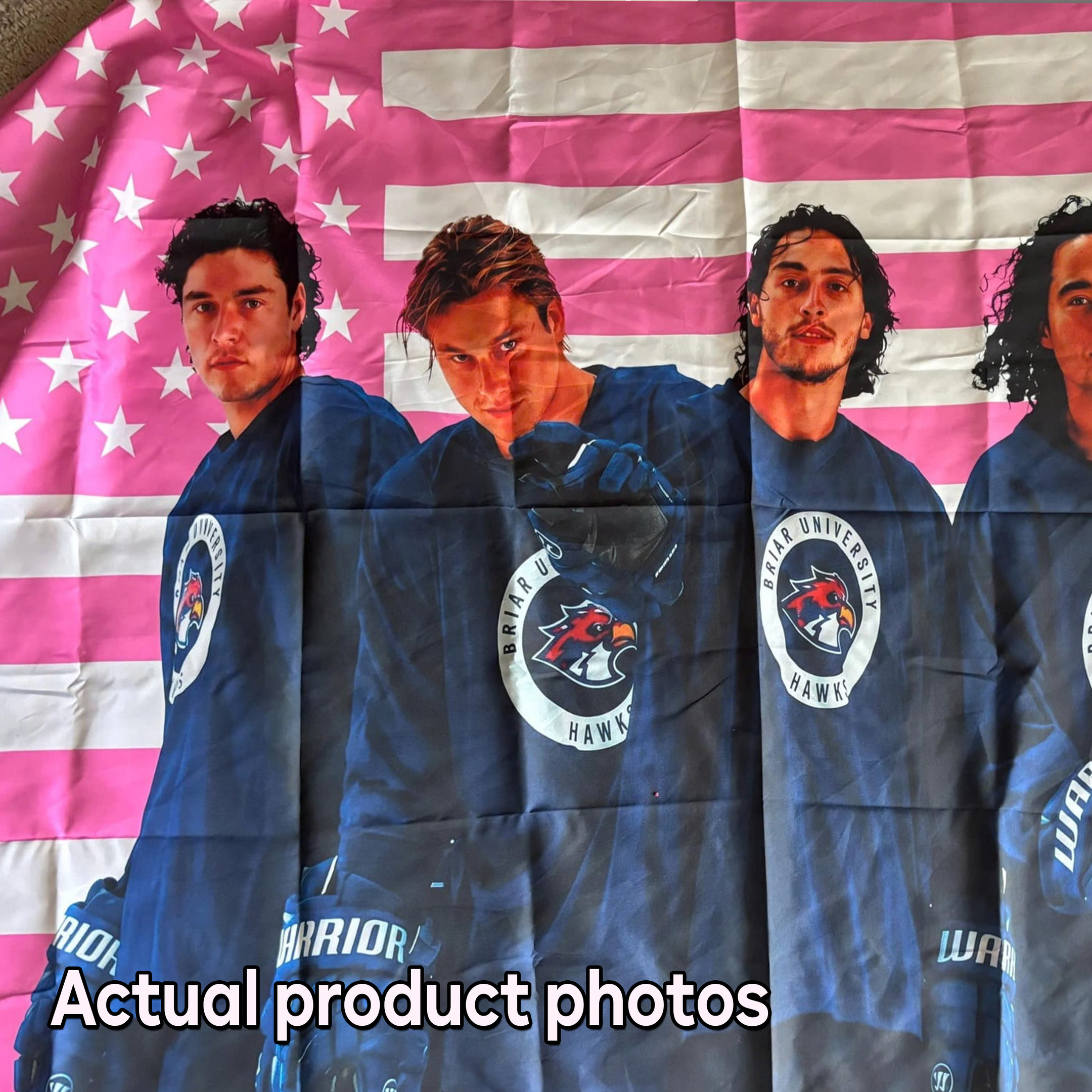 Team Blaney vs Hocevar Racing Flags, Team Racing Fan Gift Flag, Ersonalized Photo Wall Tapestry, Racing gift for fan - Image 5