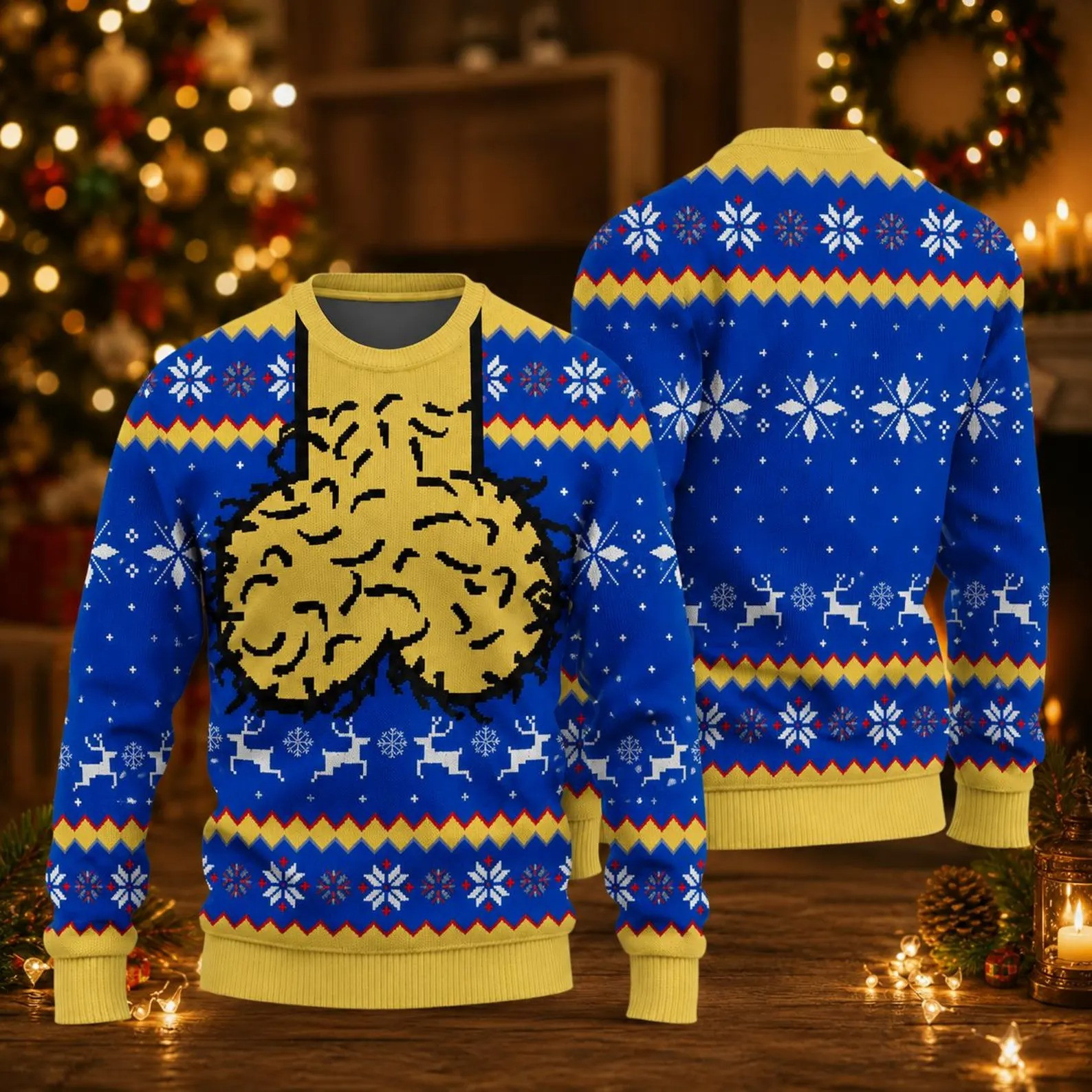 TT - Hilarious Merry Cockmas 350gsm Premium Sweater Ugly Christmas, Funny Nuts Sack Holiday Sweater, Funny Xmas Apparel - Image 4