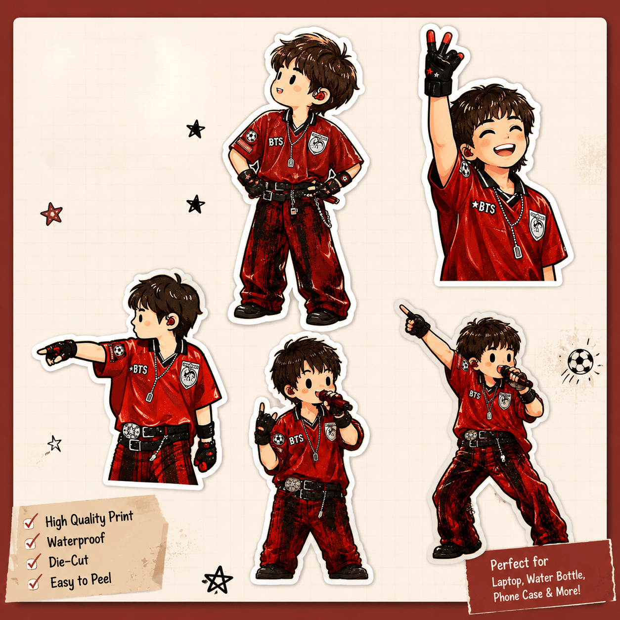 HN - J-Hope BTS Magnet/Stickers,Arirang World Tour Sticker - Fan Accessories - Image 10