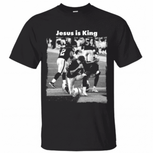 Jesus Is King Las Vegas Pray Football Shirt, Christian Faith Graphic Tee