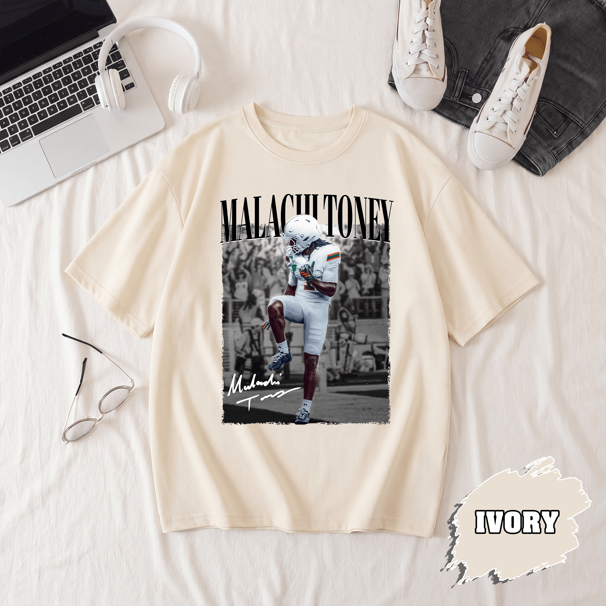 BN - Malachi Toney Miami Football T-Shirt - Image 4