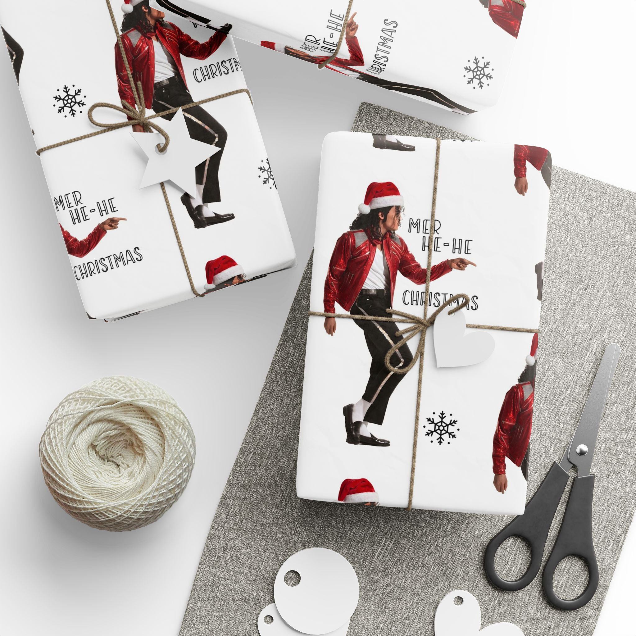 TA - Michael Jackson Christmas Matte Wrapping Paper