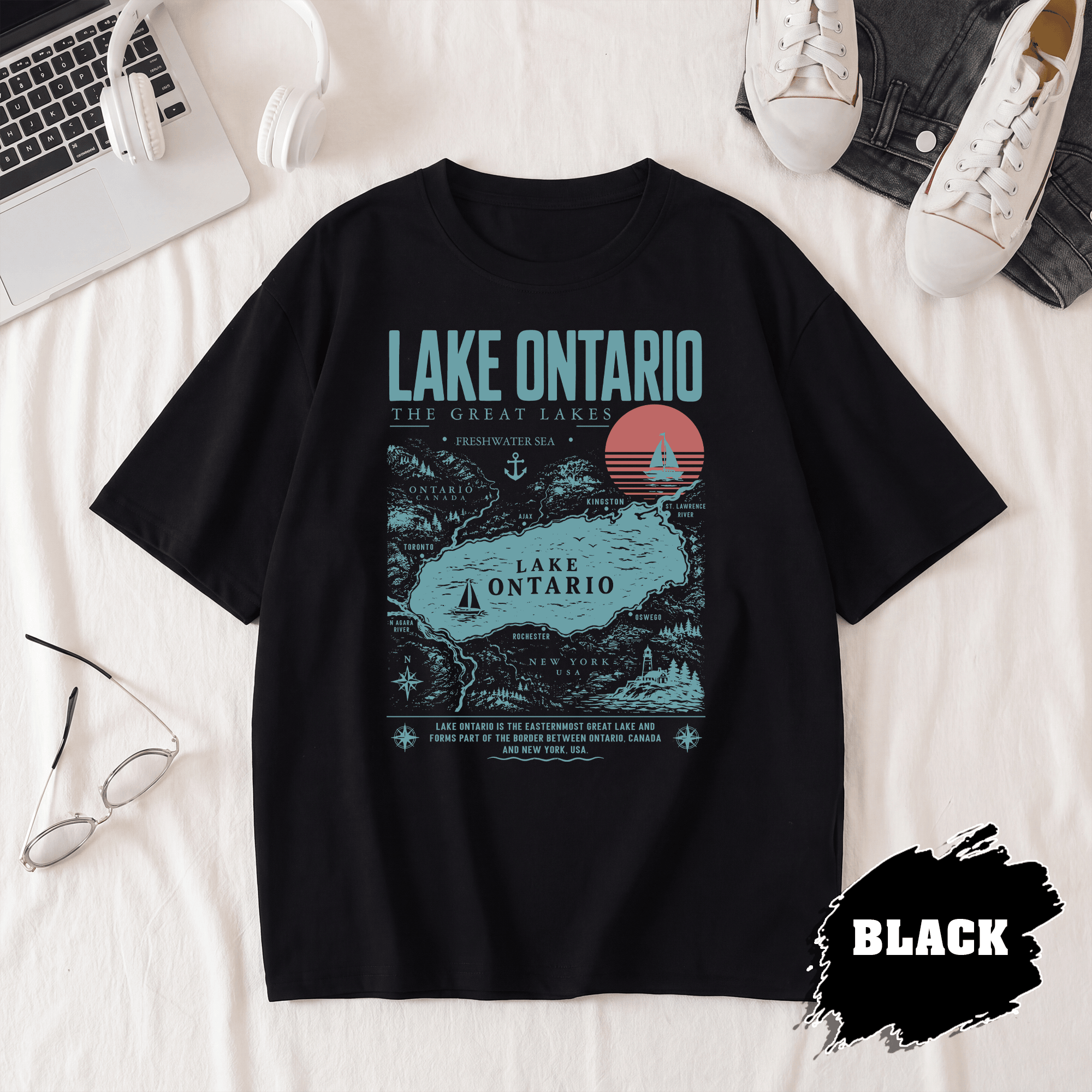 BN - Lake Ontario The Great Lakes Shirt - Image 4