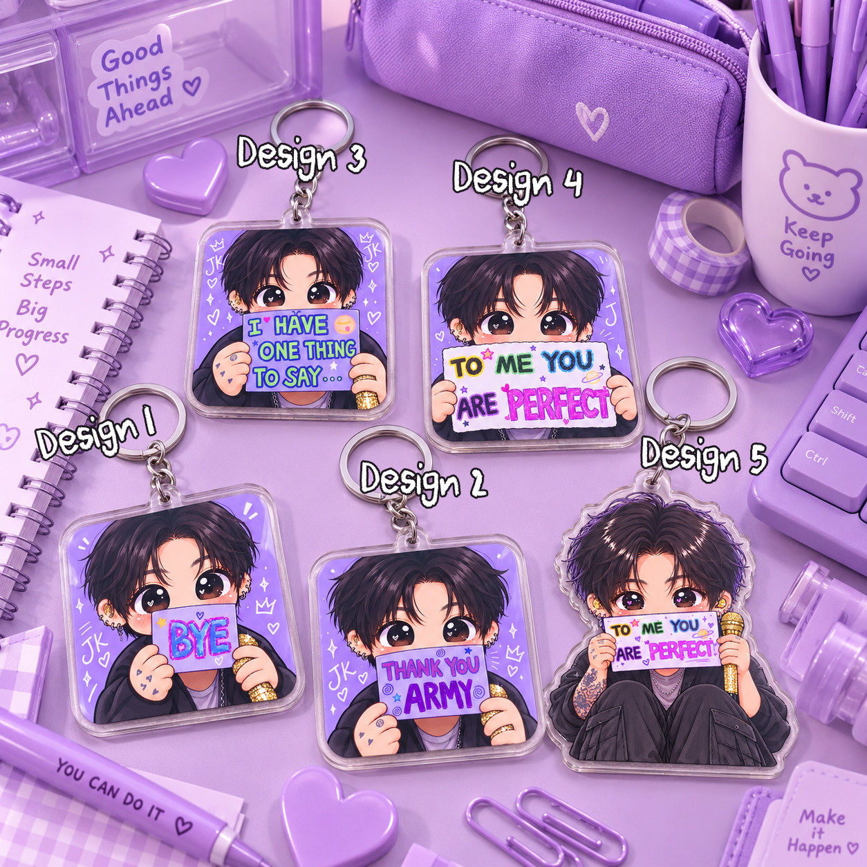NA - Cute Jungkook Acrylic Keychain