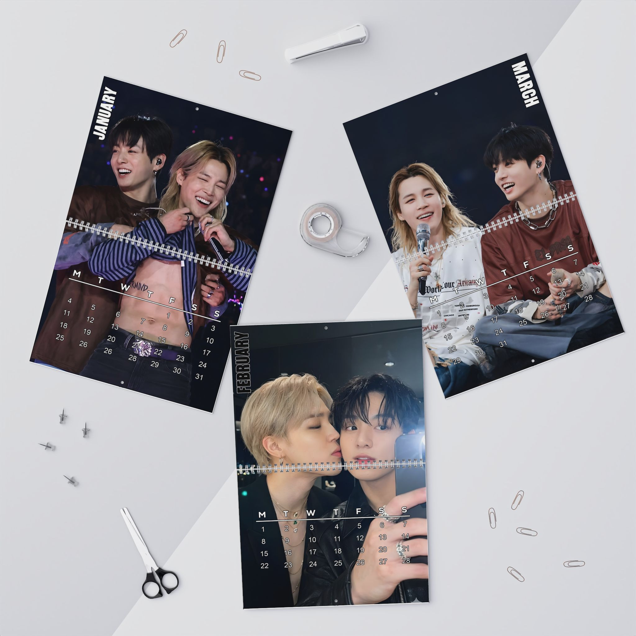 VL - Jungkook and Jimin 2027 Wall Calendar - Image 2