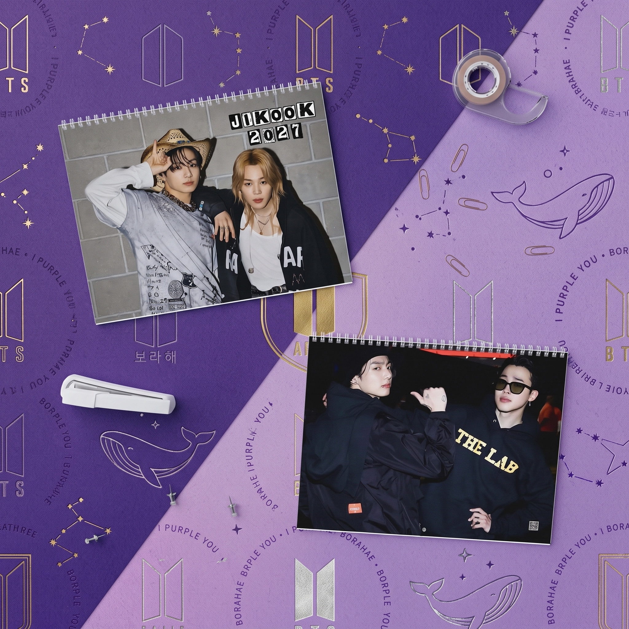 VL - Jungkook and Jimin 2027 Wall Calendar
