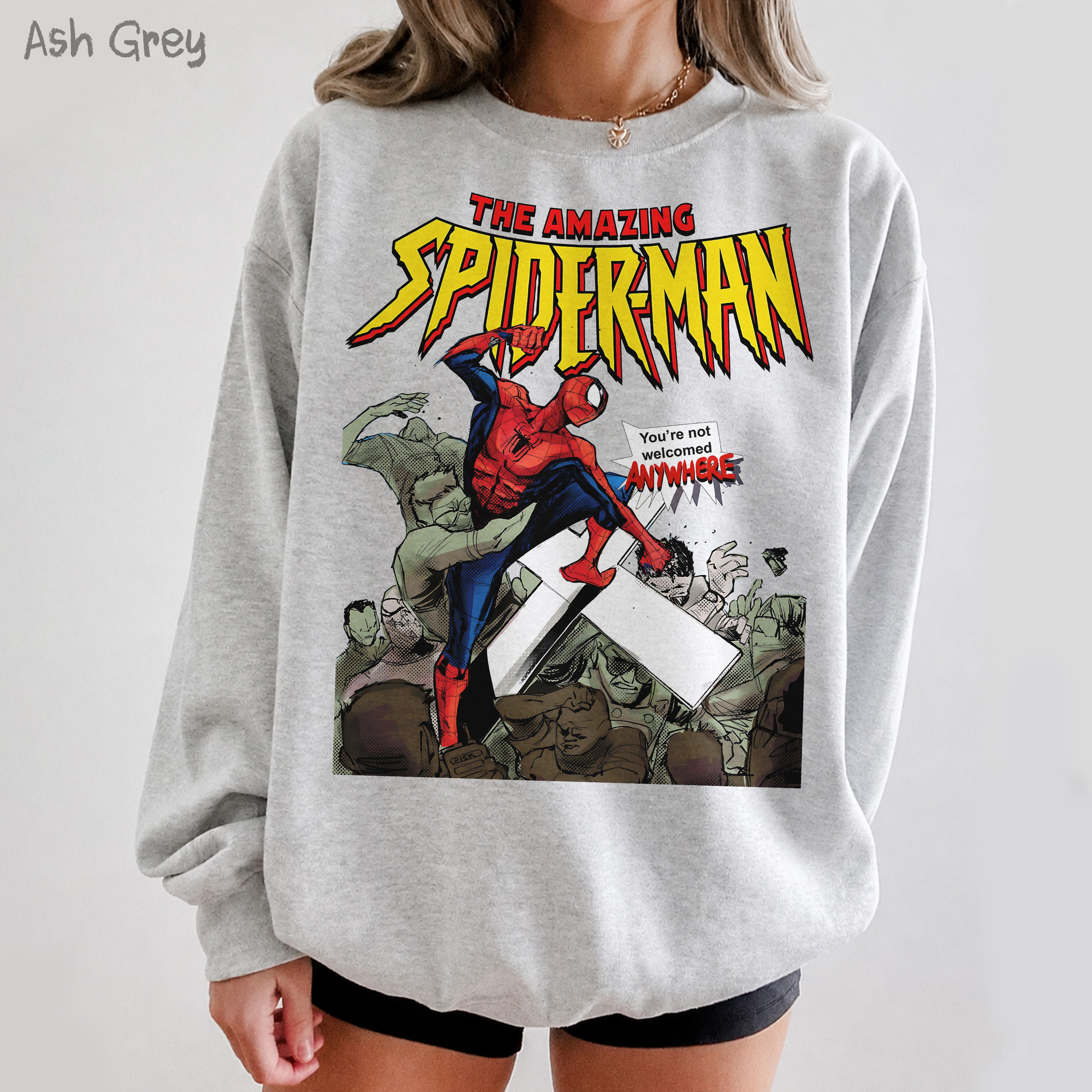 NA - VER 2 Amazing Spider Man Beat Up Jake Lang Shirts - Image 3