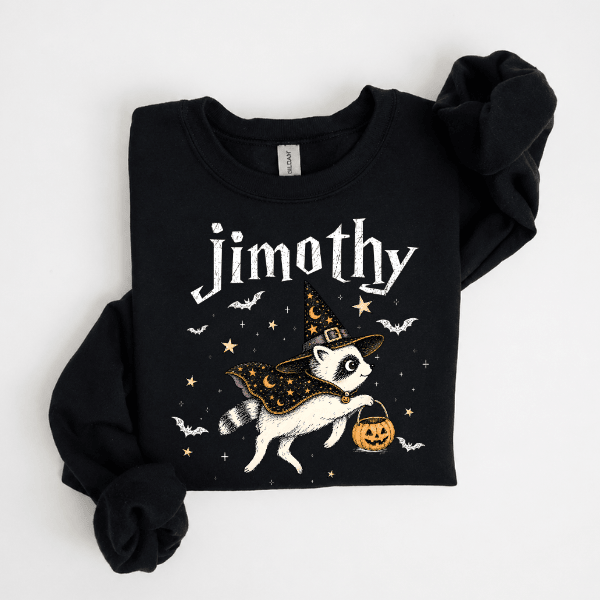TA - Cute Jimothy Raccoon Halloween Shirt - Image 2