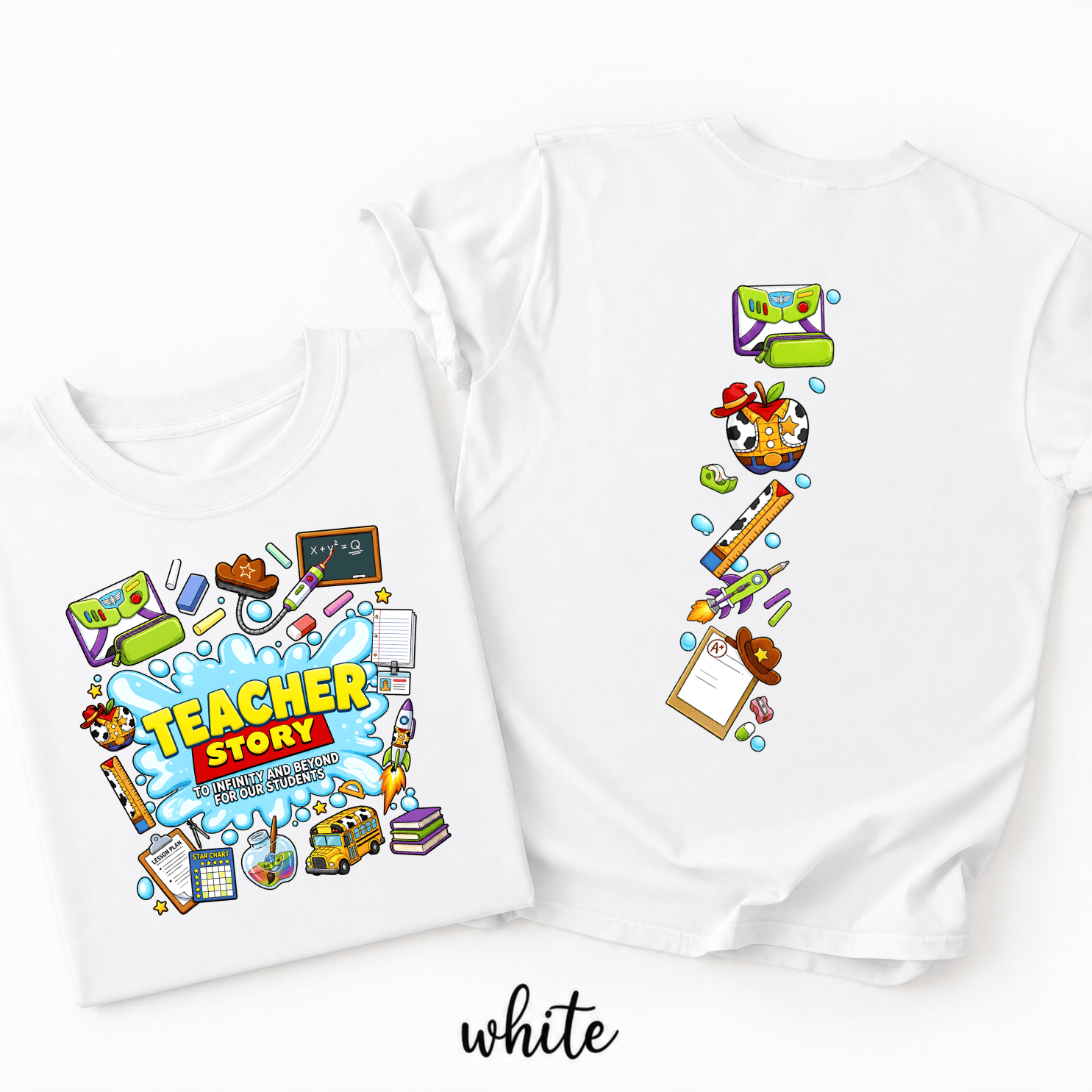 Custom Teacher Toy Story 5 shirts - Image 4