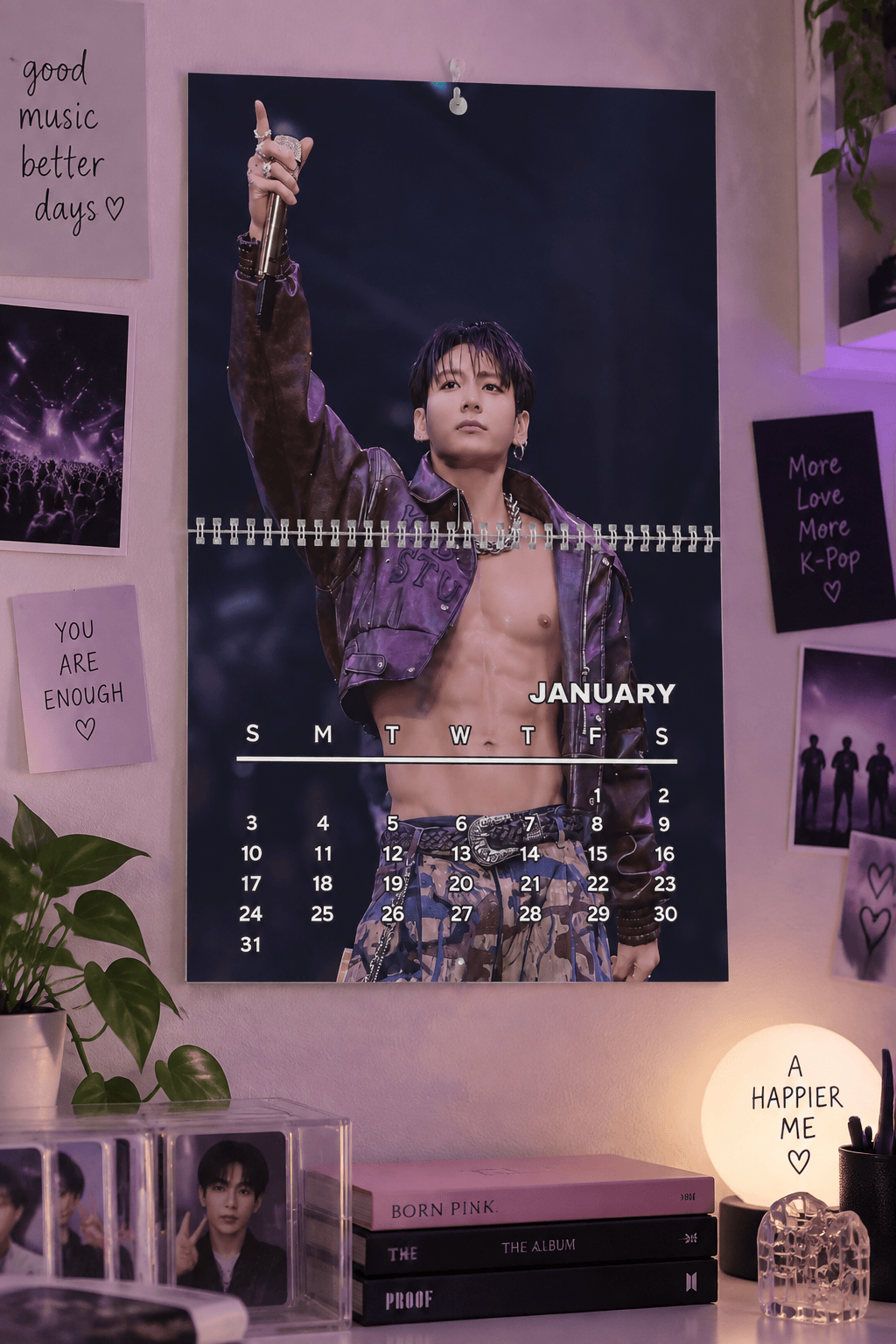 HN - Jungkook Body Kpop Wall Calendar - Image 4