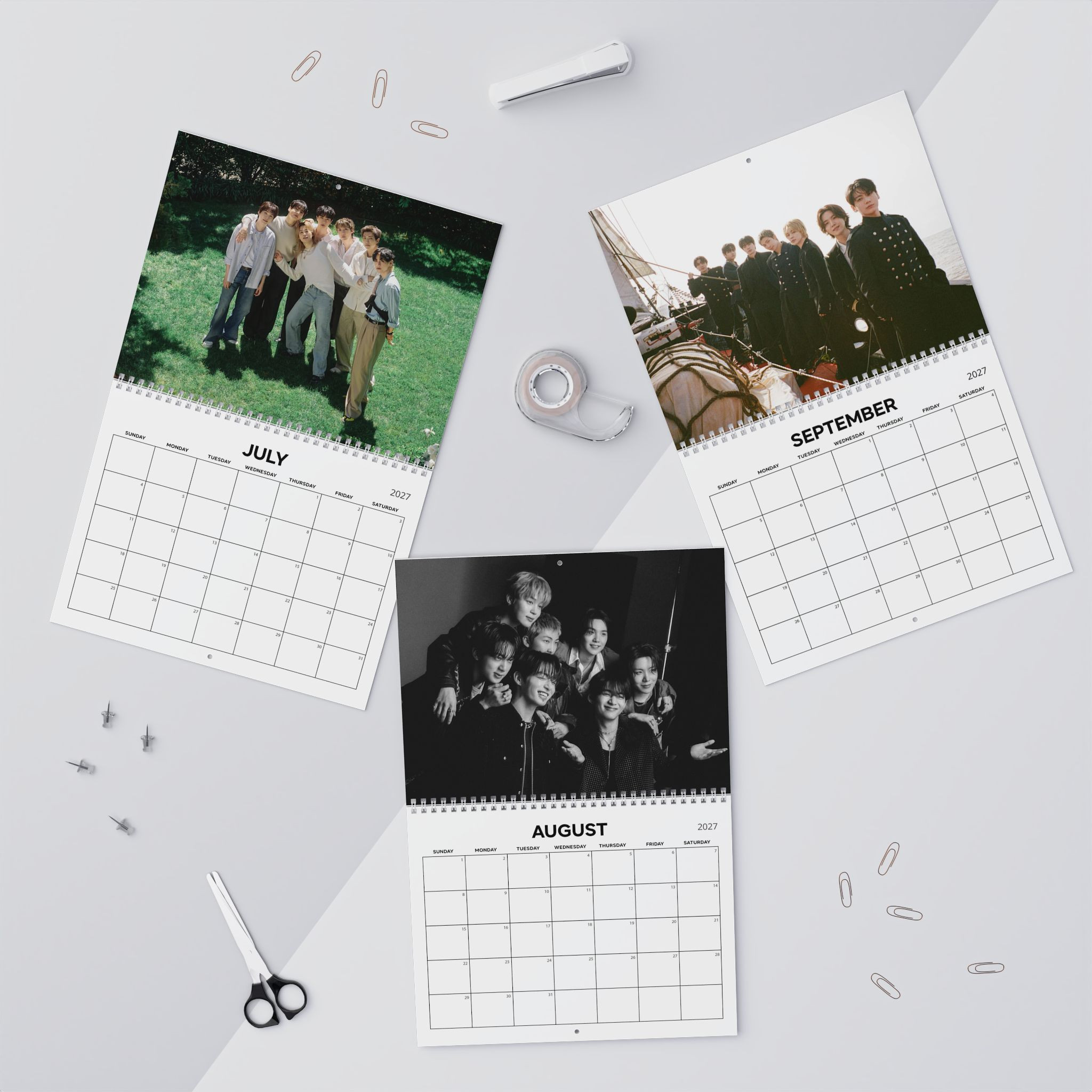 AT - 2027 A Year With BTS Wall Calendar - Image 4