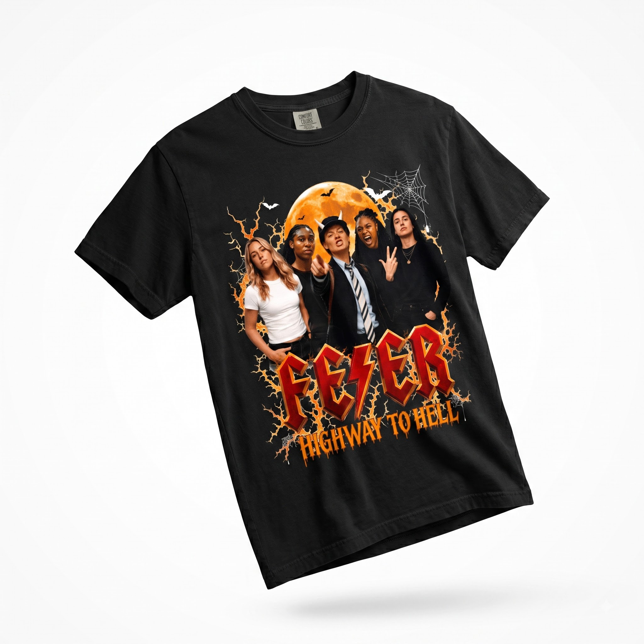 QK - FEVER HIGHWAY TO HELL ACDC T-Shirt - Image 2