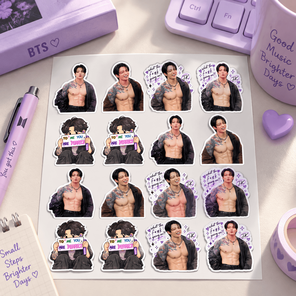 HN - Jungkook BTS Army Sticker/Magnet - Image 7