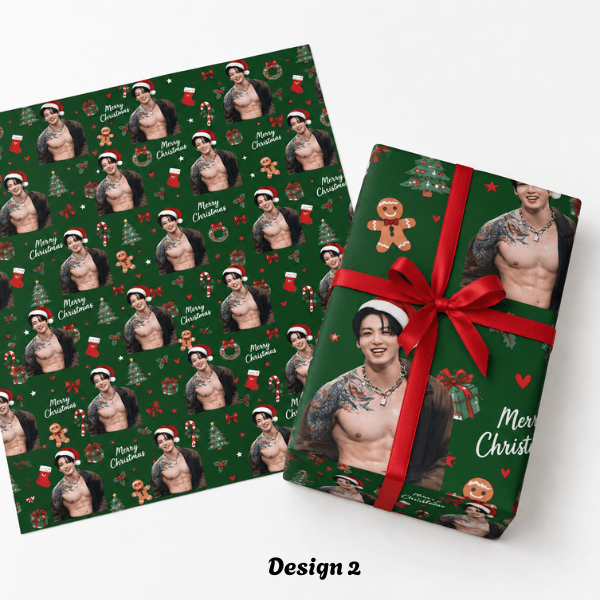 TA- BTS Christmas Matte Wrapping Paper - Image 3