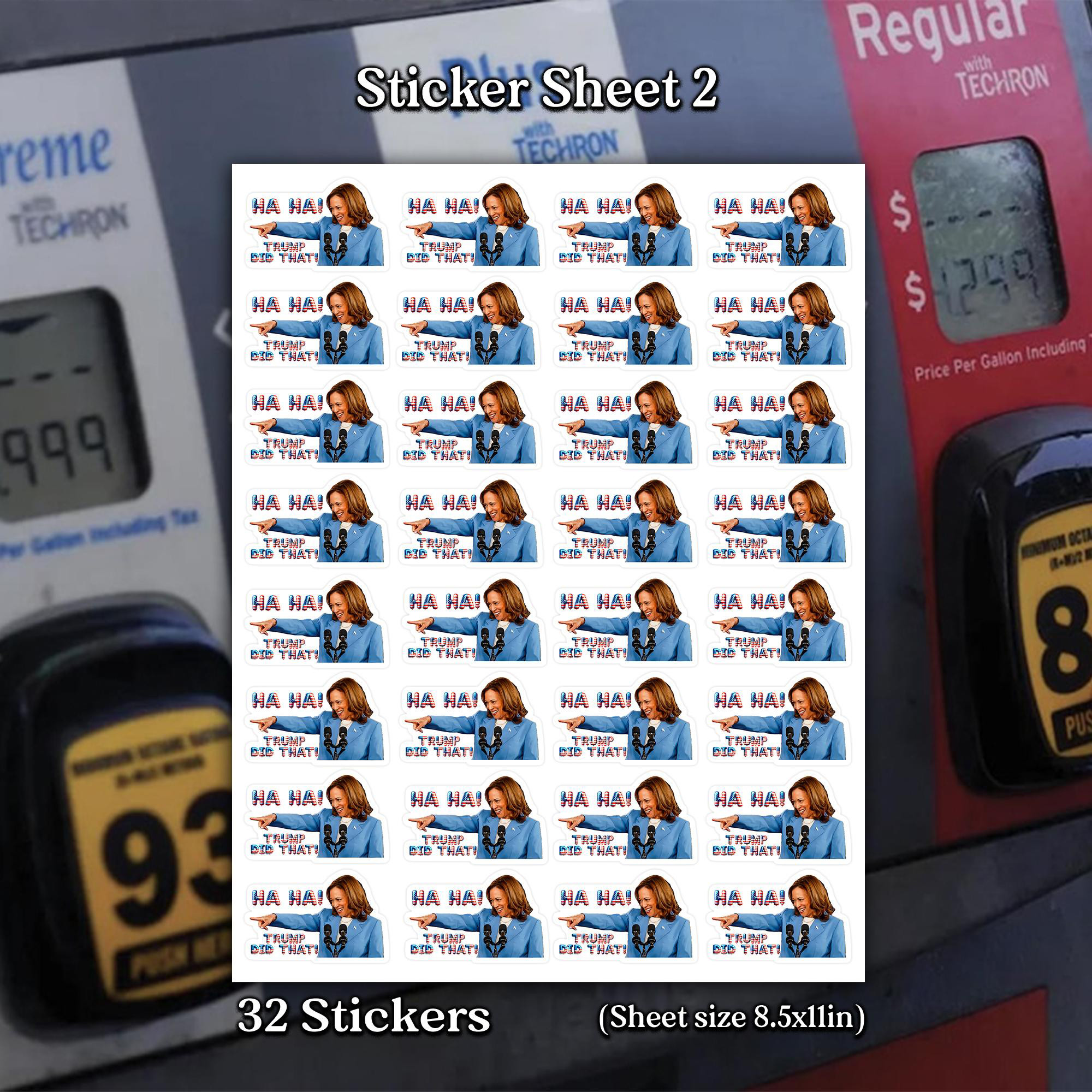 NA - Kamala "Trump Did That!" Sheet Sticker - Image 4