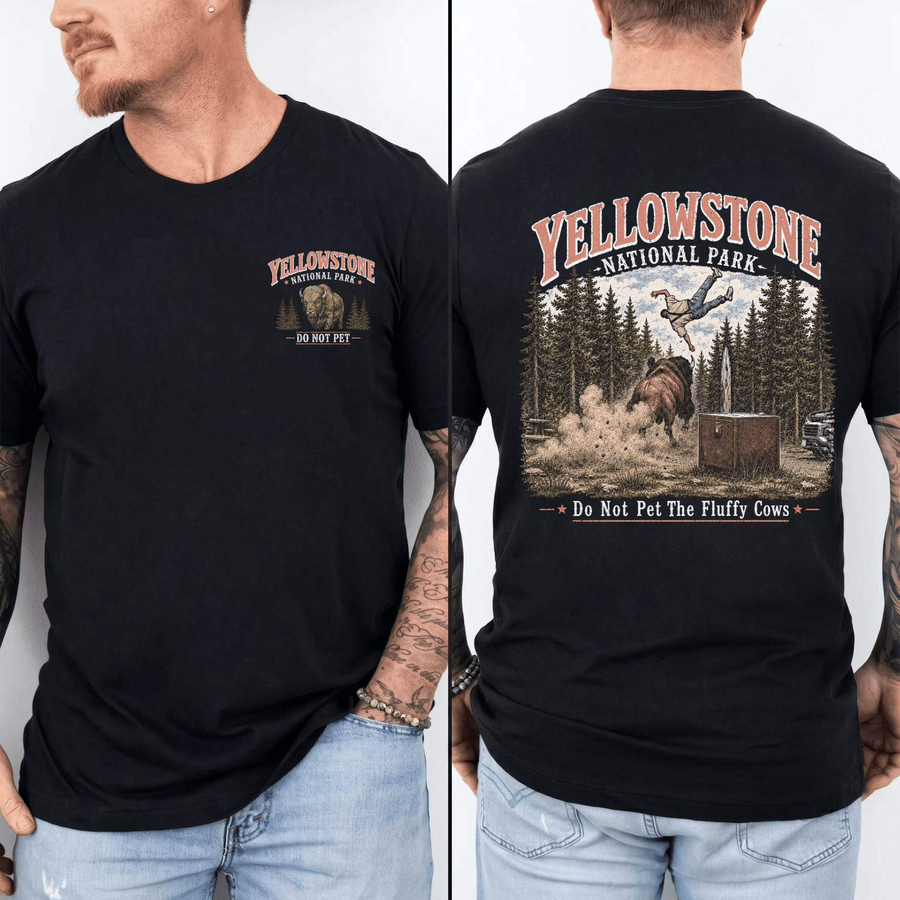 2 Sided Yellowstone National Park Shirts - Image 7