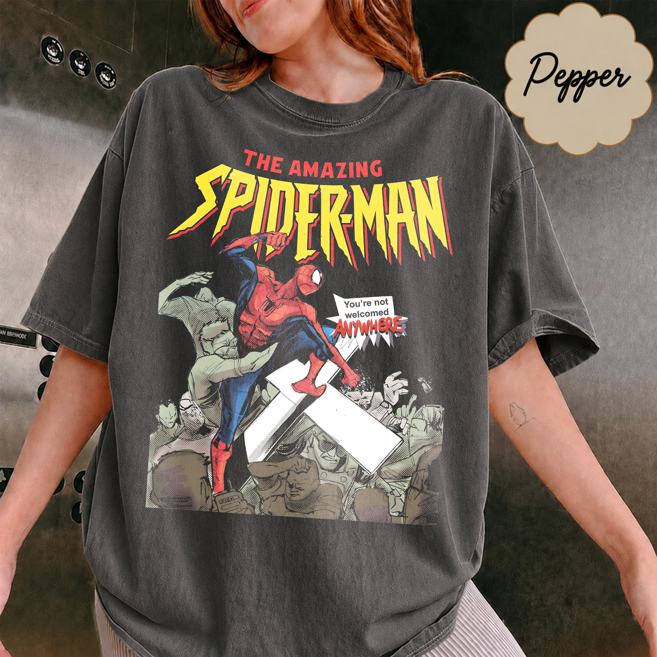NA - VER 2 Amazing Spider Man Beat Up Jake Lang Shirts - Image 7