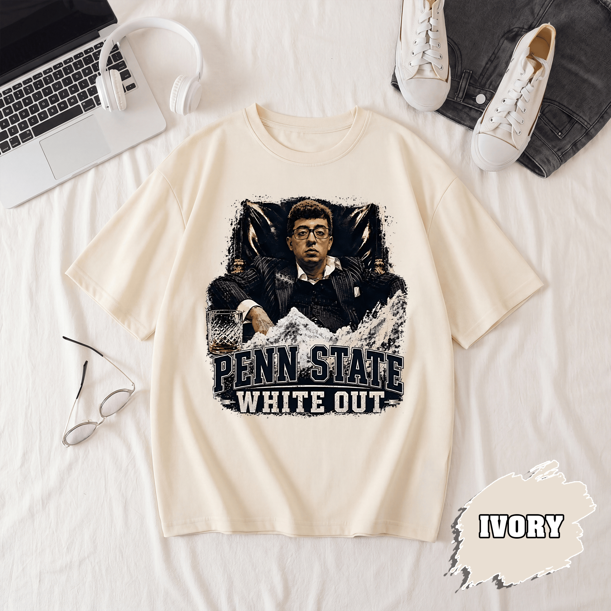 BN - Agostino Abbatiello Penn State White Out T-Shirt - Image 2