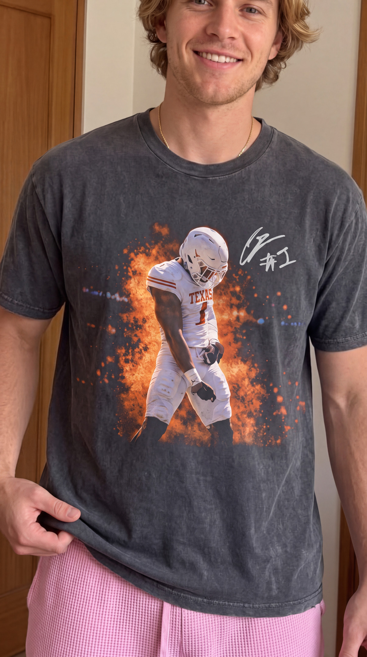 Colin Simmons Grotesque Sack Celly Shirts, Texas football fan gift - Image 4