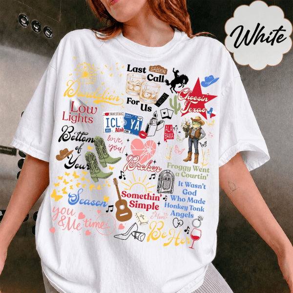 TA - Ella Dandelion Lyric Shirt, Country Music Shirt - Image 2