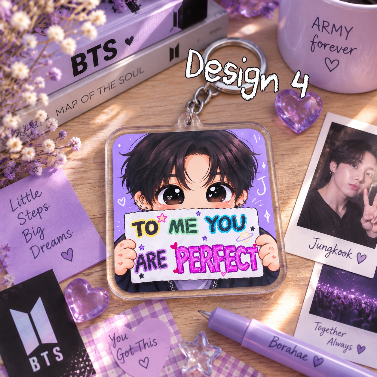 NA - Cute Jungkook Acrylic Keychain - Image 6