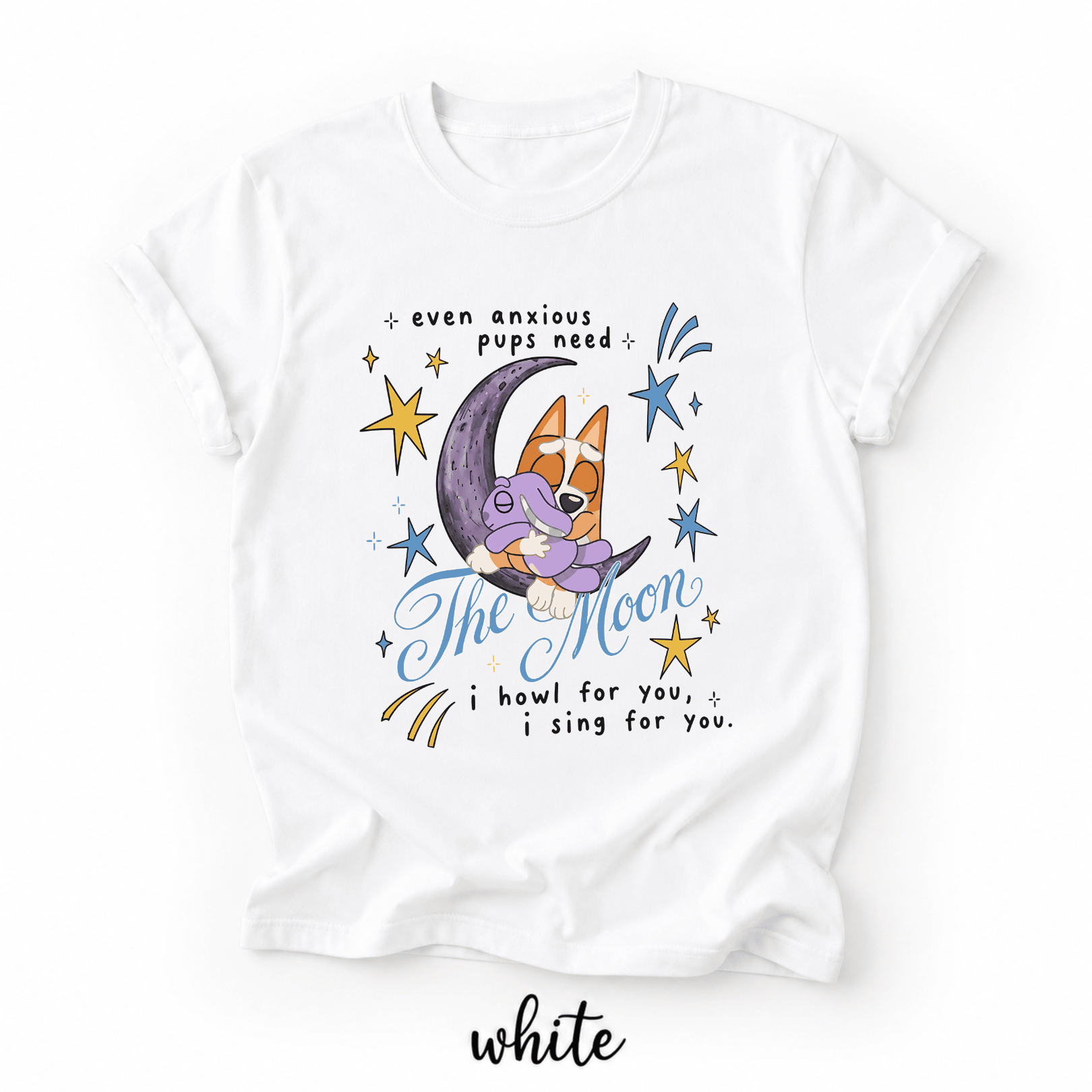 Bingo Even Anzious Pups Need The Moon, Obiter lyric shirts - Image 4