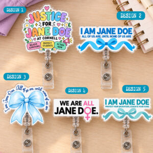 NA - I am Jane Doe Ribbon ID Holder Badge Reel (MC)