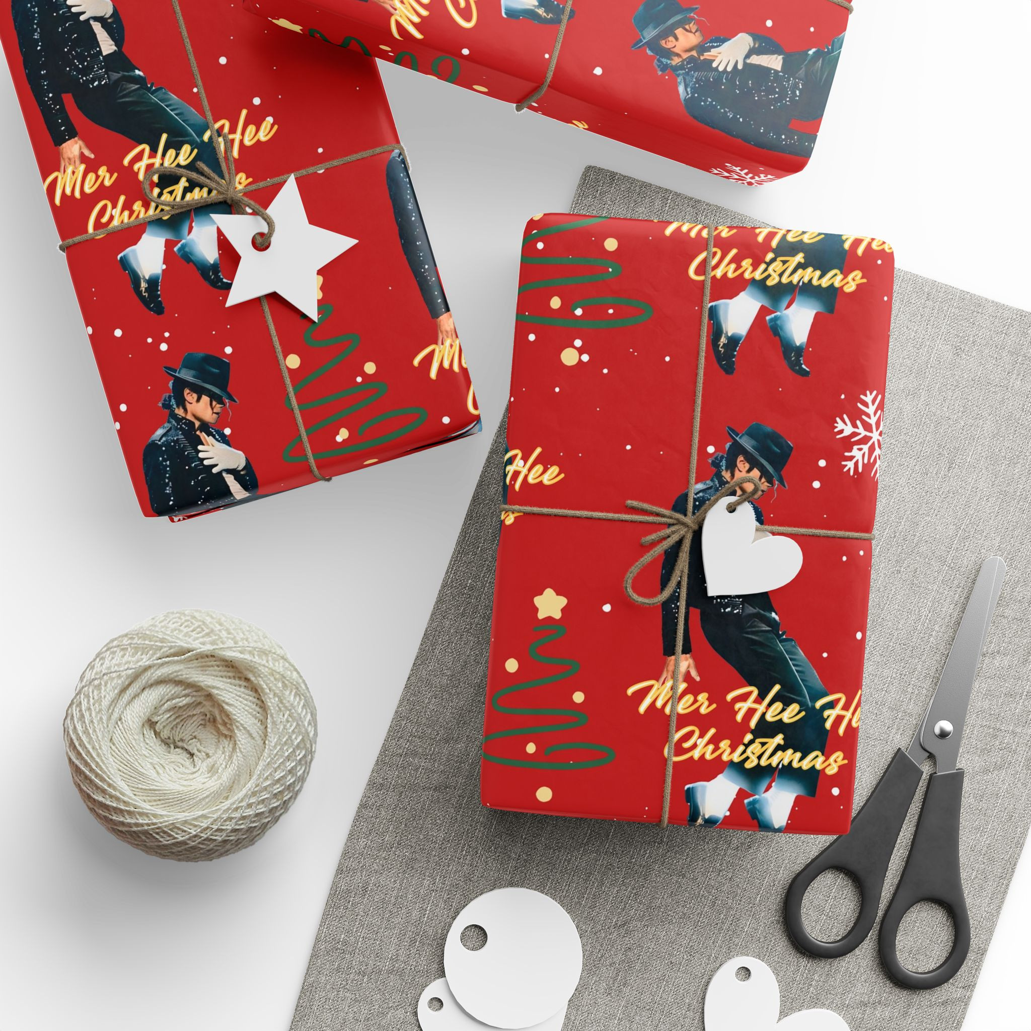 TA - Michael Jackson Christmas Matte Wrapping Paper