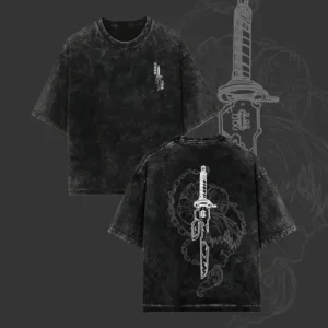Ego - Toji Vintage Oversized Washed Tee Unisex Oversize