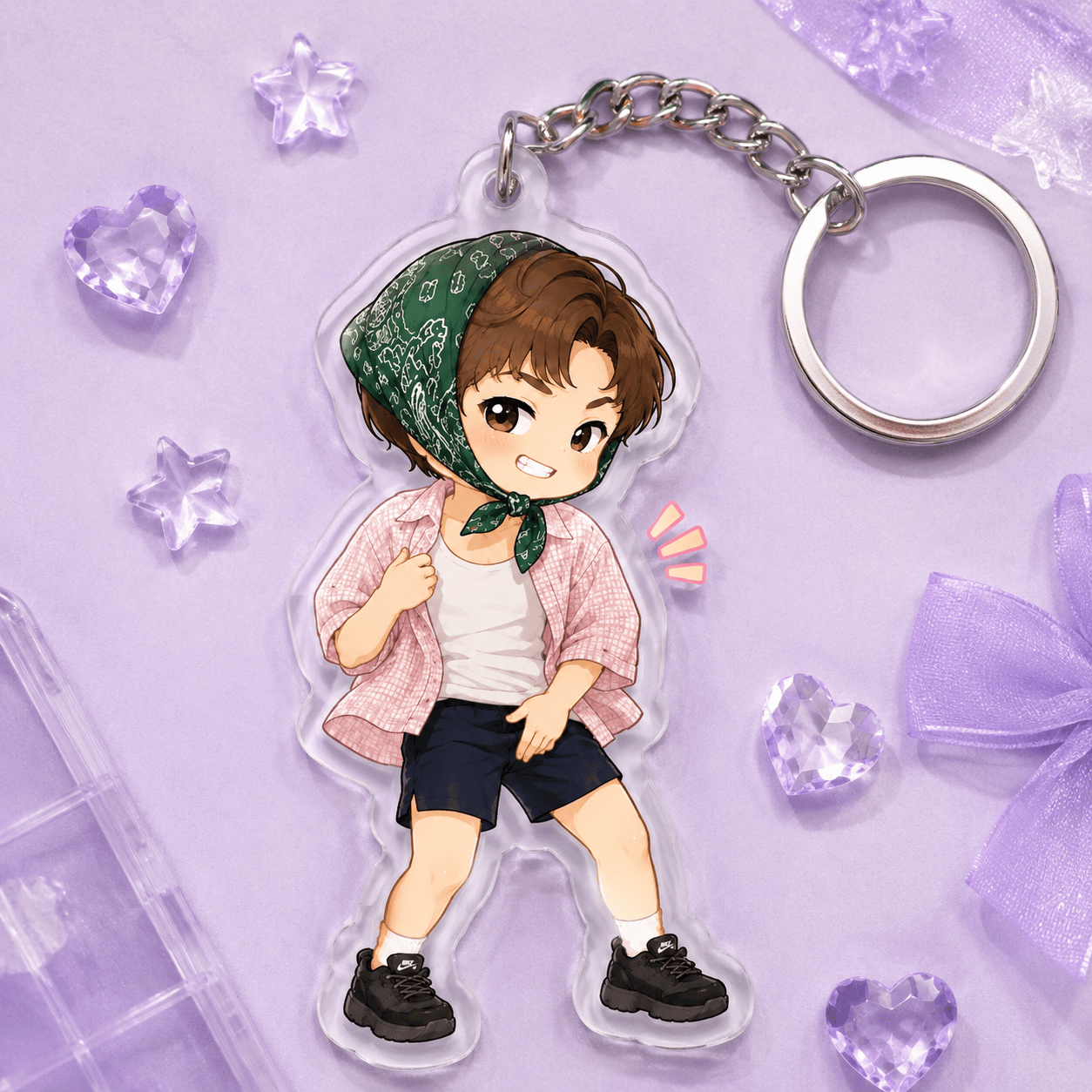 HN - Funny J-Hope Dance Keychain, Layered Acrylic Keychain - Image 6